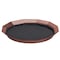 Service Ideas Paneled Tray with Removable Insert, 9"diameter, Stainless Steel, Rose Gold TRPN119RIBSRG - alternate 1